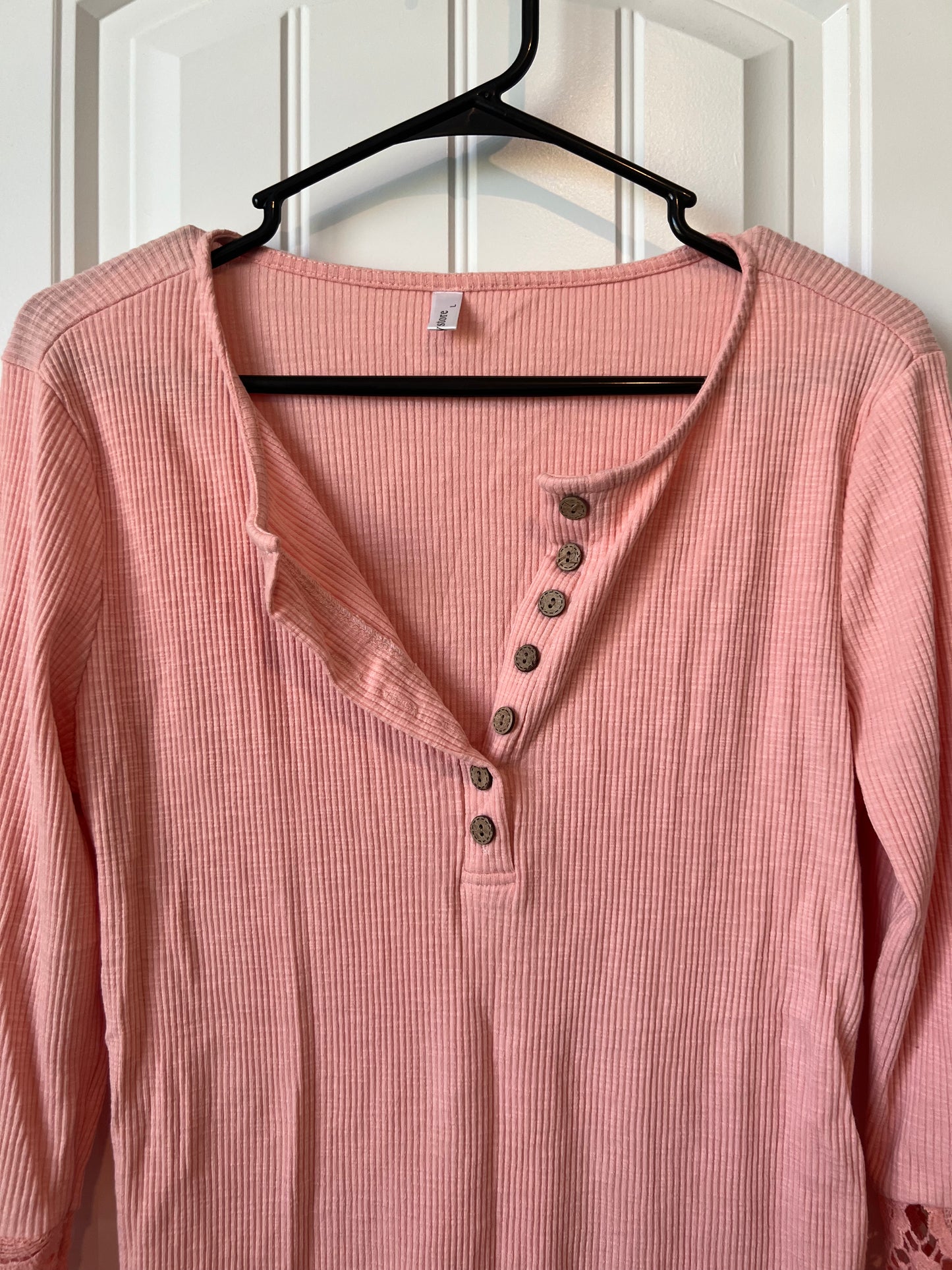 Kancystore Long Sleeve Peach Women's Top