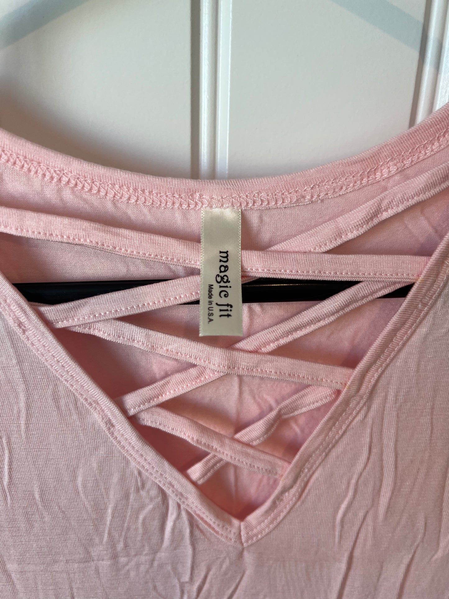 Magic Fit Sleeveless Pink Top