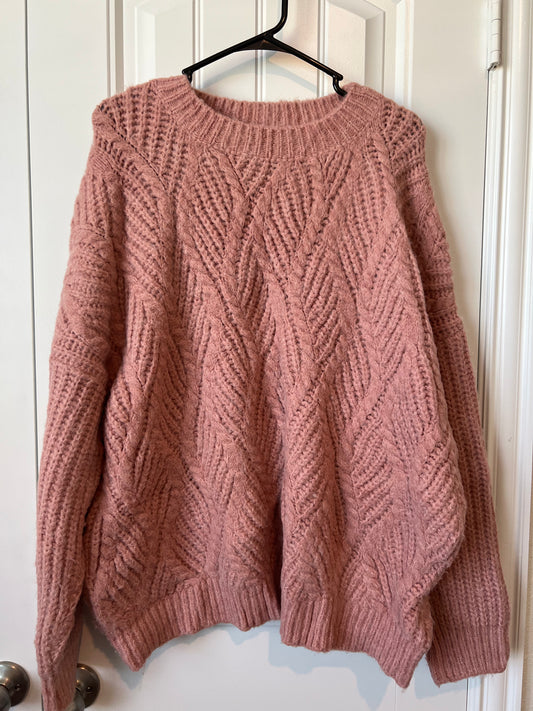 Net.153 Oversized Pink Sweater