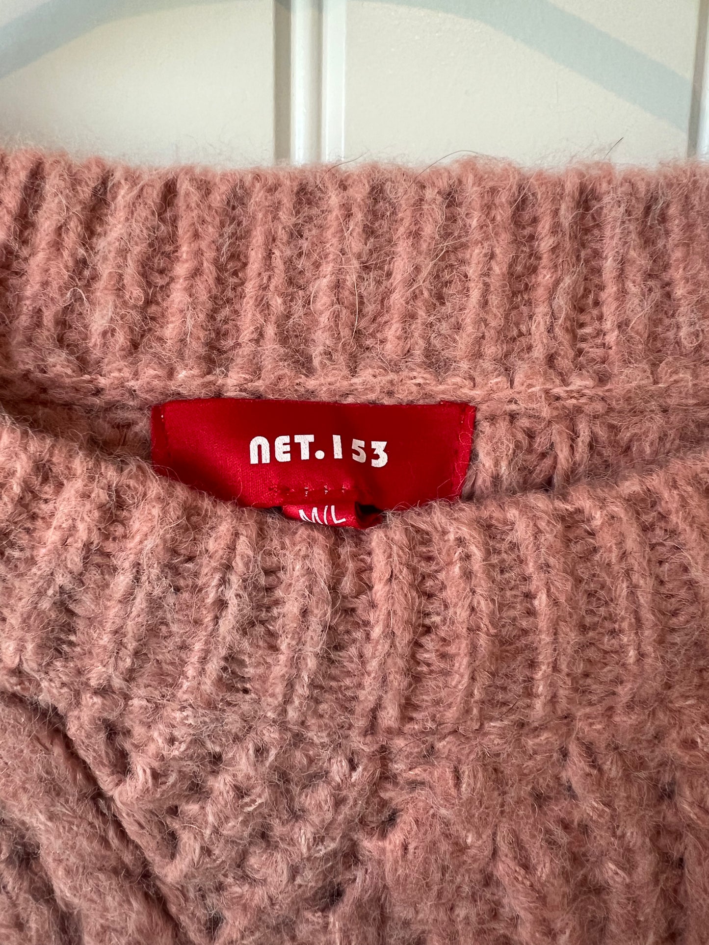 Net.153 Oversized Pink Sweater
