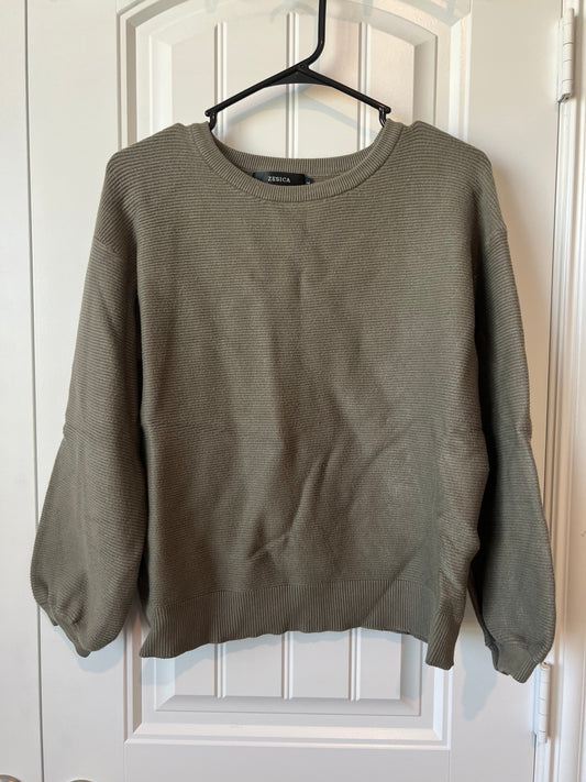 Zesica Dark Green Long Sleeve Sweater