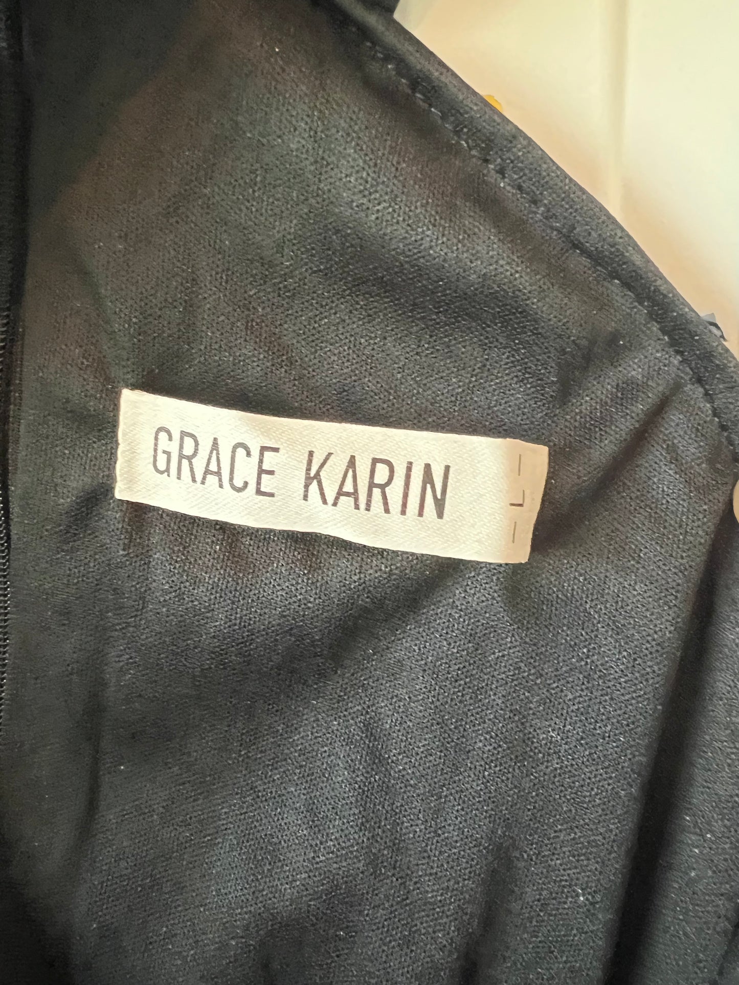 Grace Karin Black and Gold Cocktail Dress