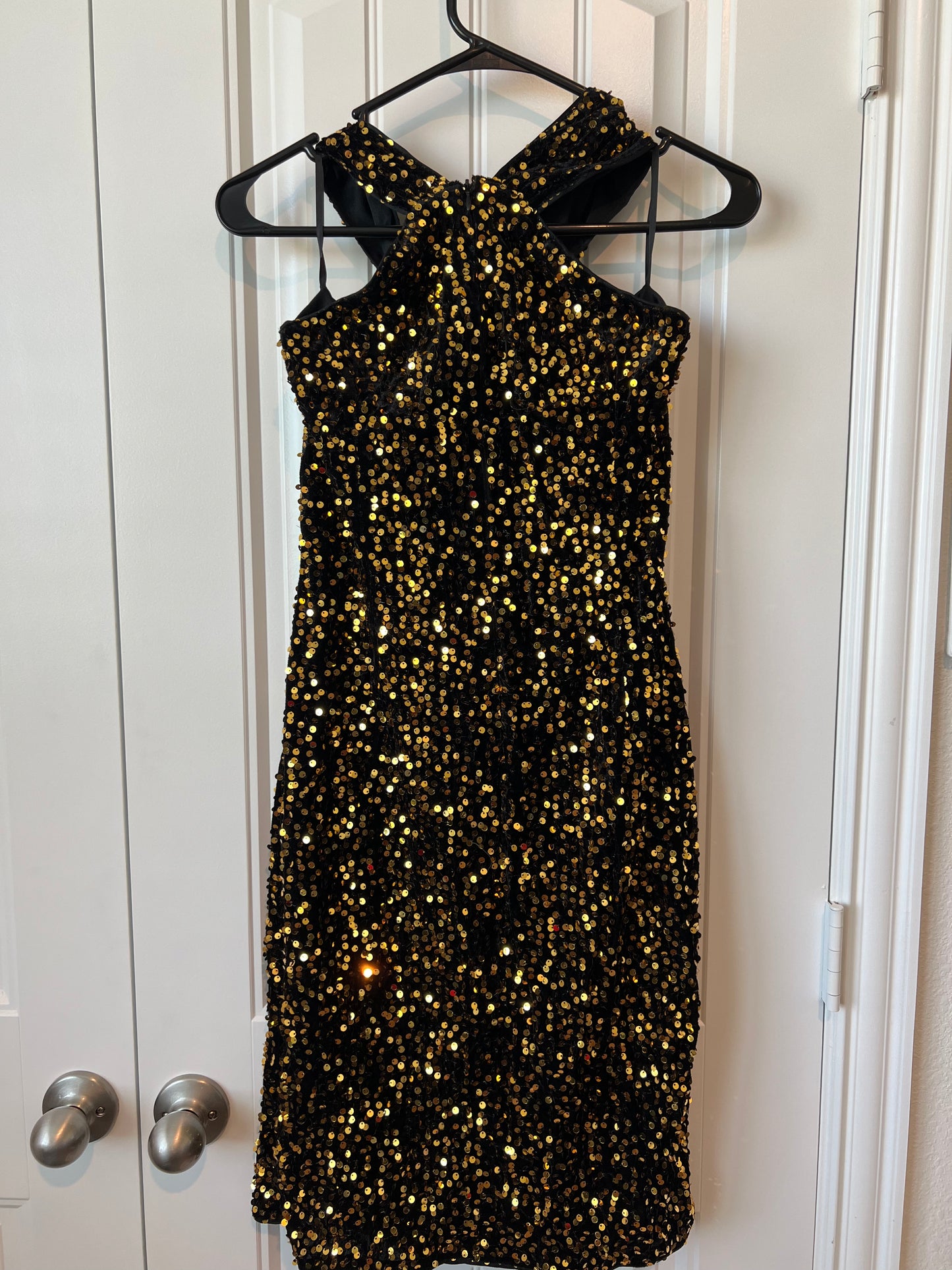 Grace Karin Black and Gold Cocktail Dress