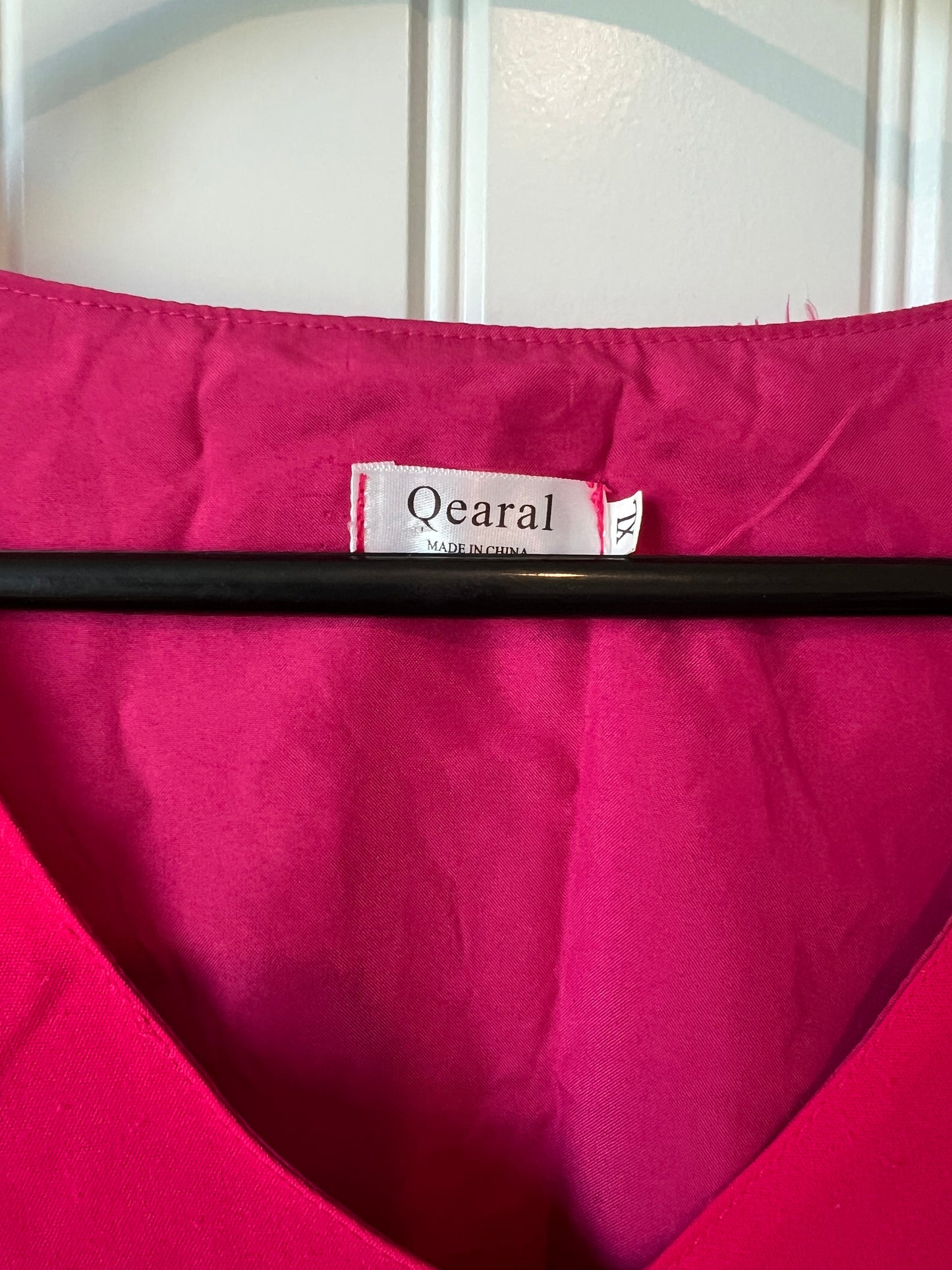 Qearal Hot Pink Long Sleeve Blouse