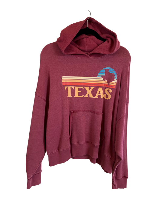 (Up)Cycled American Eagle Long Sleeve Hooded Sweatshirt